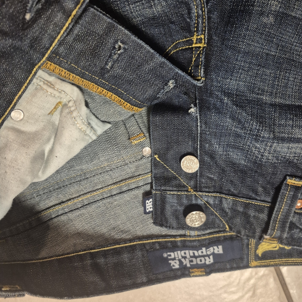 Rock & Republic Jeans Mens Boot Cut 31x28 Denim Melt Down Blue - Picture 5 of 5